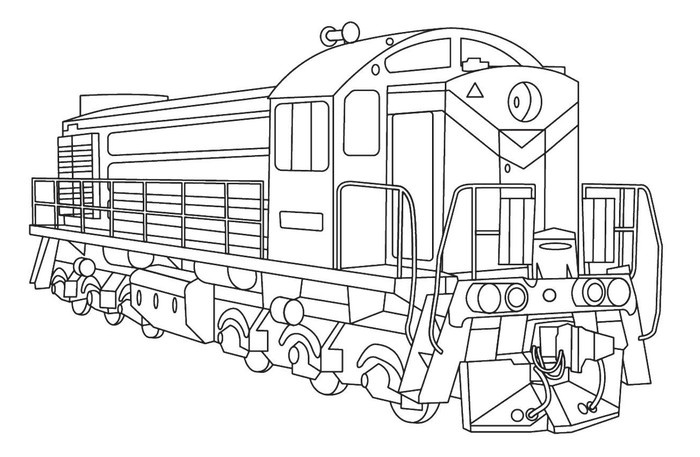 Раскраски Поезда