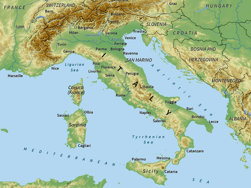 Где на карте располагается рим. Апеннинский полуостров (Италия). Карта Италии Апеннинский полуостров. Апеннинский полуостров на карте. Местонахождение Апеннинского полуострова.