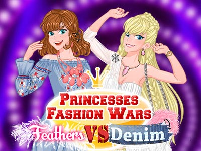 Princesses Fashion Wars Feathers Vs Denim играть онлайн