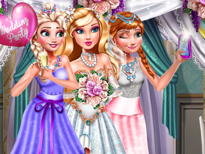 Princesses Wedding Selfie играть онлайн