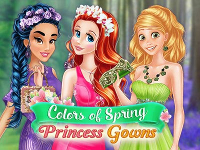 Colors of Spring Princess Gowns играть онлайн