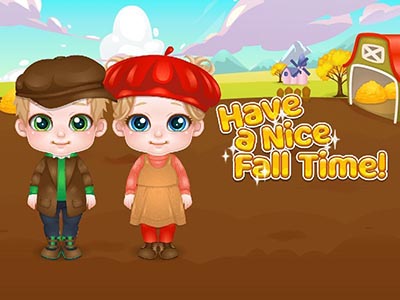 Cute Twin Fall Time играть онлайн