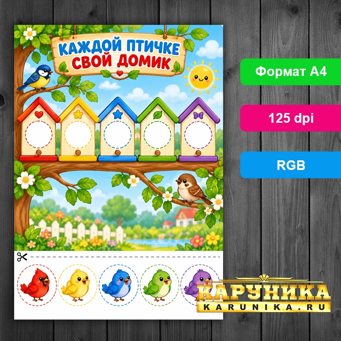 Учим цвета с птичками - яркая игра для детей от 3 лет