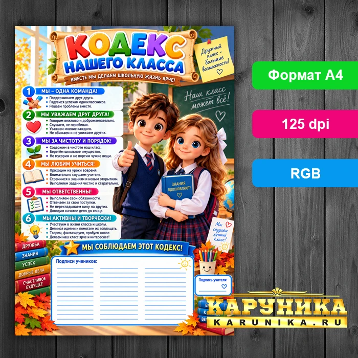 Школьный кодекс - создайте дружный класс вместе