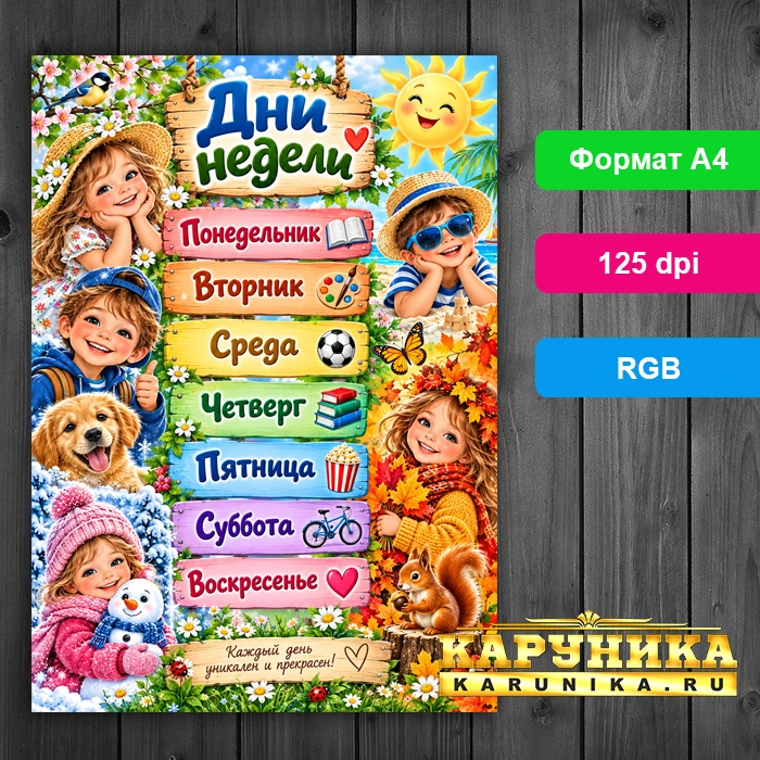 Яркий плакат 