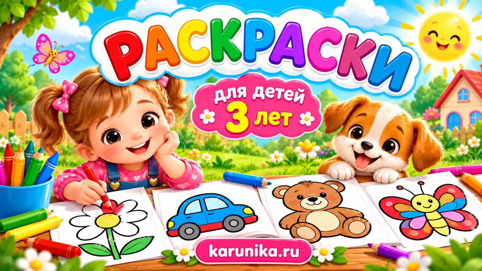 Раскраски для детей 3 лет
