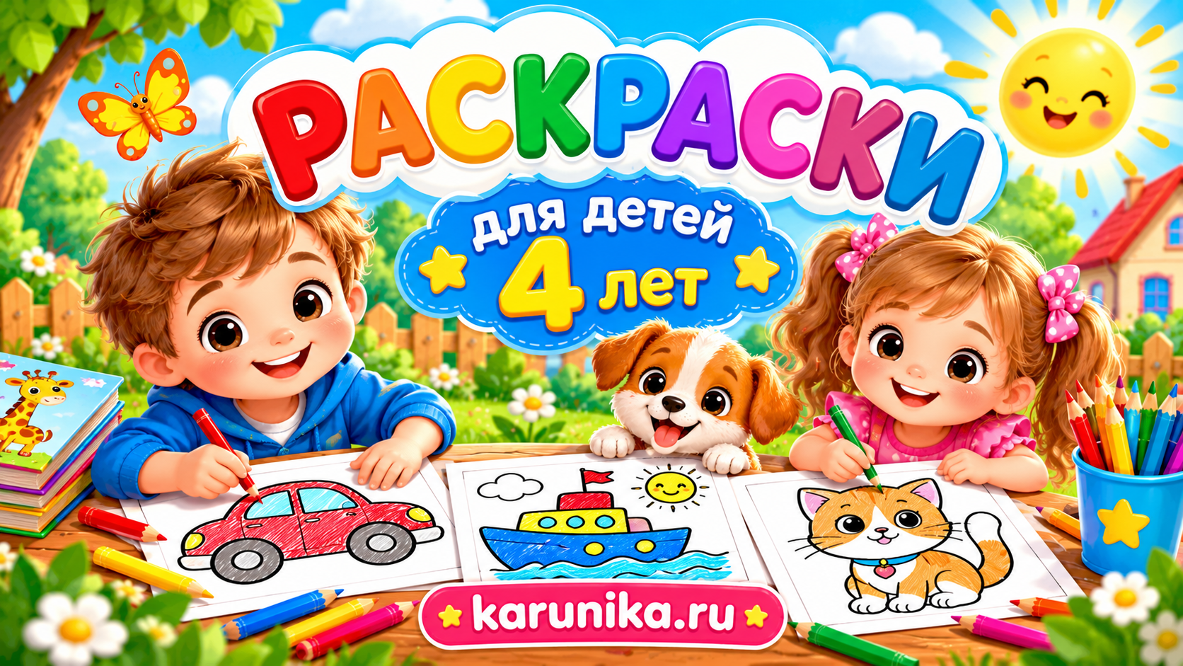Раскраски для детей 4 лет