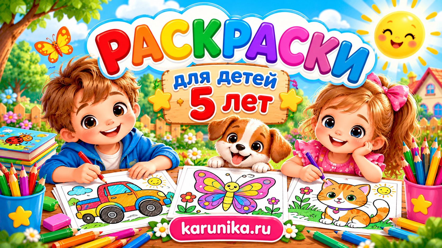 Раскраски для детей 5 лет