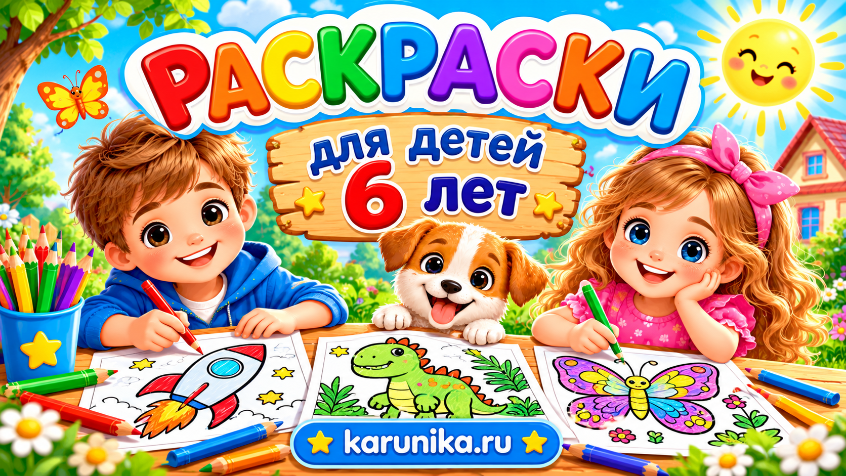 Раскраски для детей 6 лет